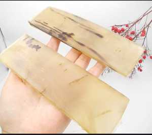 Mango de cuchillo de cuerno de Búfalo Blanco - Product Image 3