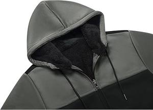 Sudadera con capucha básica de nueva moda para hombre con logotipo personalizado bordado OEM PULOVER sudaderas térmicas algodón francés diseño personalizado - Product Image 6