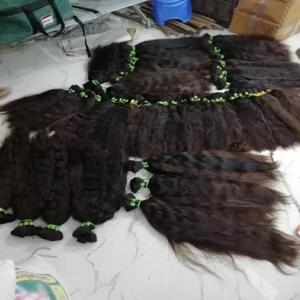 Paquetes de cabello de templo sin procesar con ondas naturales de la India virgen 100% con textura sedosa extremos completos y rebote Natural - Product Image 5