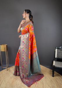 Fabricant et fournisseur indiens Saree en tissu respirant de haute qualité pour vêtements de fête et d'événement pour femmes au meilleur prix - Product Image 4