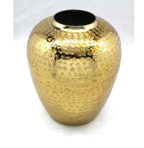 แจกันดอกไม้อลูมิเนียมโบราณทำด้วยมือกระถางดอกไม้ทองแดงสำหรับตกแต่งงานตามสั่ง - Product Image 2