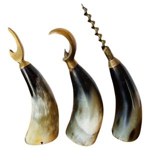 OUVRE-BOUTEILLE EN CORNE DE QUALITÉ FABRIQUÉ À LA MAIN En gros Ouvre-bouteille en corne naturelle Ouvre-bouteille en corne pour bar et fête d'Inde - Product Image 3