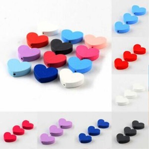 Perles rondes en bois, forme personnalisée, bois coloré, artisanat indien, décoration de Pâques pour la maison, respectueux de l'environnement, emballage multi-pièces - Product Image 2