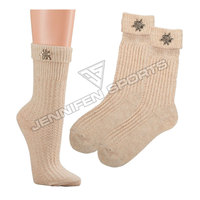 Chaussettes bavaroises pour hommes, best-seller de l'Oktoberfest 2024 - Nouveau design Trachten Star, logo personnalisé, hiver, épaisses, en polyester/coton