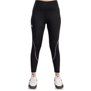 Legging de compression taille haute pour femme avec pantalon d'entraînement en maille à motif solide pour contrôle du ventre - Product Image 1