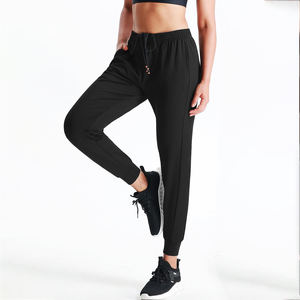 Pantalons de survêtement pour femmes à prix d'usine, coupe décontractée avec poignets à la cheville côtelés et poches latérales, OEM et ODM disponibles - Product Image 3