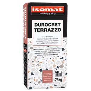 Aglutinante de mortero cementoso de alta resistencia para soleras decorativas con aspecto de terrazo moderno | DUROCRET-TERRAZZO - Product Image 1