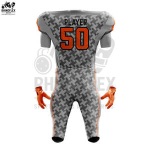 Uniformes américains sur mesure 100% polyester au design élégant Vêtements de sport de haute qualité Uniformes de football américain grande taille - Product Image 3