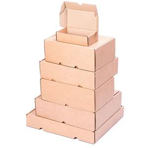 Caja Postal de 18x10x9,4 cm, Cartón Kraft Marrón Rígido con Tapa Resistente, Envío Postal, Hecha de Materiales Reciclados UV - Product Image 5