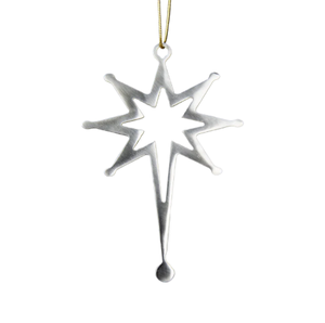 High Quality Snowflakes Shape Metal Silver Christmas Tree <b>Hanging</b> Ornament From India at Reasonable Price - Product Image 1