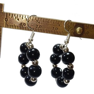 Boucles d'oreilles en agate noire en cristal perles pierres précieuses de guérison bijoux de mode en cristal boucles d'oreilles ensemble bijoux pour femmes grossiste de perles - Product Image 6