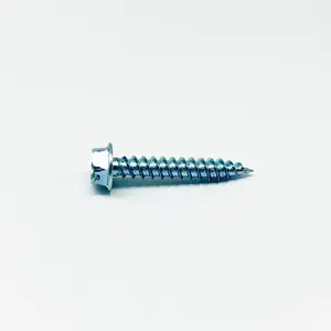 8*1 "Sechskant-Unter leg scheiben kopf (1/4) Schraube, scharfe Piercing-Nadel-Schlitz-Zink 10M