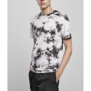 Men's <b>Tie</b>-Dye Short Sleeve T-Shirt Regular Fit O-Neck <b>Knitted</b> Casual Patterned Top Trackstar OEM Private Label TSI-G05-P0091 - Product Image 4