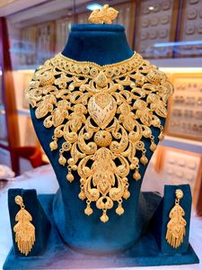 Conjunto de joyería de moda turca chapado en oro de 24 quilates - Product Image 2