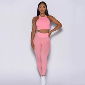 Mallas de yoga para mujer con logotipo personalizado Peach Burst Figure Scrunch, mallas transpirables de secado rápido y cintura alta, ropa deportiva, mallas de entrenamiento para gimnasio para mujer - Product Image 2