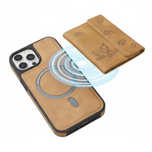 Étui de téléphone portefeuille fin de qualité supérieure avec fente pour carte amovible et support pour iPhone - Product Image 4