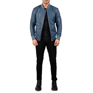 Veste en cuir légère de haute qualité avec logo personnalisé pour hommes, manches longues, veste en cuir véritable ou en PU - Product Image 2