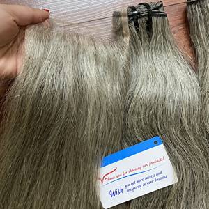 Tissage en lot naturel lisse gris brillant, Double étiré, 100 grammes - Product Image 3