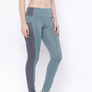 Legging à motif solide taille moyenne pour femmes Pantalon avec logo personnalisé de haute qualité avec fermeture à la taille élastique Prix raisonnable - Product Image 3