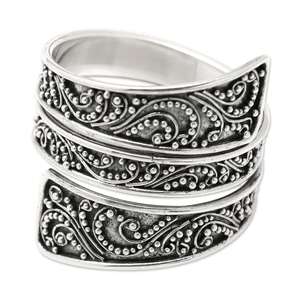 Modern <b>Wrap</b> Ring 925 Sterling Silver Openwork Band Ring Bulk Fine Jewelry for Women Anniversary <b>Wedding</b> Parties <b>Gifts</b> Idea - Product Image 1