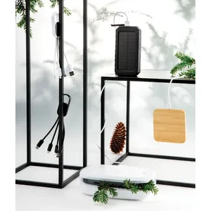 Accessoire de gestion de câbles 4-en-1 personnalisé avec mousqueton pour l'organisation des gadgets - Product Image 3