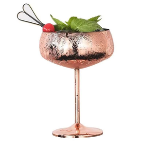 Ensemble de verres à vin en cuivre plaqué luxe, gobelets à vide, accessoires de bar en métal, artisanat Saniya - Product Image 3