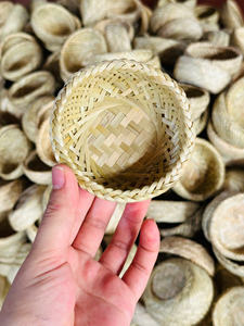 Vietnam panier en bambou fait à la main naturel tissé décoratif panier organisateur de stockage pour salon cuisine exportation en vrac - Product Image 4