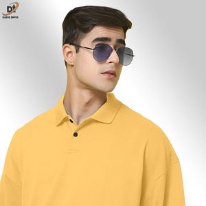 Camiseta Polo de talla grande para hombre, jersey de verano suave transpirable, estampado de logotipo personalizado, bordado de longitud larga, sólido, suelto, personalizable - Product Image 4