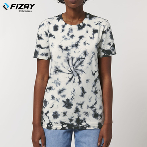 Factory Wholesale TieDye Tshirt Cotton Tshirts With Logo Custom Logo Printed Tshirt for <b>Men</b> - Product Image 5