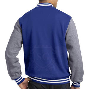 Fait sur mesure léger laine tissu cuir Lettermen veste hommes nouveau Style hiver chemise à capuche grande taille en gros disponible - Product Image 3