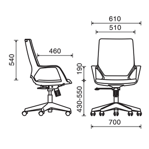 Silla de Oficina Ergonómica Apex 02 HOGVP140, Diseño Minimalista, Altura Ajustable, Reposacabezas, Material de Espuma y Tela, para Entrenamiento en Casa - Product Image 5