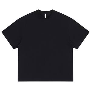 Tissu frais de mélange de polyester de coton de haute qualité 220gsm en gros T-shirt décontracté unisexe pour hommes - Product Image 5