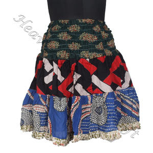 Gypsy Indian Patchwork Mini <b>Rara</b> Hippy Boho Festival <b>Skirt</b> Boho Stylish MS080 Patch Cotton Mini Sexy <b>Skirt</b> for Summer Wear - Product Image 3