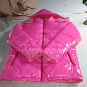 Veste matelassée pour homme de qualité supérieure, tendance, brillante, pour l'hiver, avec col montant, coupe-vent, à capuche, sur mesure - Product Image 3