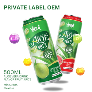Botella de 16,9 floz sin azúcar Aloe Vera bebida jugo Aloe Vera puro más jugo de fruta fábrica de etiqueta blanca - Product Image 4