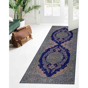 Tapis de style turc vintage : Décoration antique verte, tapis antidérapant, tapis fin non tissé - Product Image 5