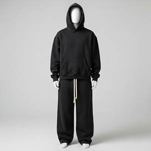 ชุดกีฬาผ้าฟลีซน้ำหนักเบาแบบลำลองสำหรับฤดูใบไม้ร่วง แบบ unisex พร้อมฮู้ดสำหรับวิ่ง ดีไซน์ 2 in 1 - Product Image 3