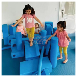 Mutetry eva קצף בלוקים כחולים גדולים מגרש משחקים בנייה חיצונית ערכת משחק רך עבור גן ילדים מוזיאון - Product Image 2