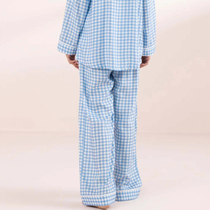 Conjunto de Pijama de Dos Piezas de Lujo para Mujer, Nuevo Estilo, Cárdigan de Manga Larga, Pijama de Talla Grande, Traje de Casa para Mujer con Logotipo Frontal - Product Image 5