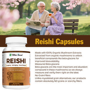 Экстракт грибов рейши, натуральный усилитель иммунного здоровья, Органическая Антивозрастная добавка для долголетия, подтвержденная спор - Product Image 3