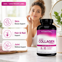 Collagène Type 1 et 3 Comprimés Vitamine C Soutien Beauté Adulte OEM ODM Fabricant Marque Privée Formule Personnalisée Usine Végétalien