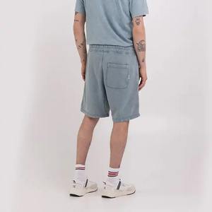 Vêtements Costume d'été deux pièces pour hommes avec logo personnalisé Ensemble short deux pièces en maille délavée à l'acide - Product Image 4