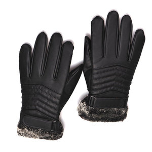 Guantes de moda de piel de oveja para hombre de alta calidad, ropa cálida de invierno para exteriores con compatibilidad con pantalla táctil - Product Image 5