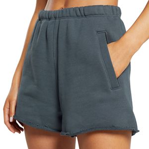 Beach Resort Casual Summer Outfits Women's Washed Warm Sand Raw Lounge Pantalones cortos de gran tamaño - Product Image 1