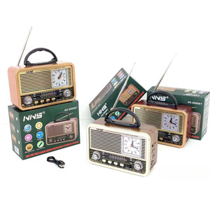 Portatile Desktop FM/AM/SW 3-Band Radio USB TF altoparlante Bluetooth con orologio per cellulare universale e dispositivo Bluetooth - Product Image 3