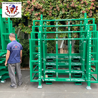 Fabricante de paletas de plástico grandes de HDPE industriales de alta resistencia apilables con refuerzo de acero estantes de paletas de madera