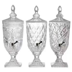 منتج صيفي فاخر ديكور منزلي فاخر عصير فواكه لكمة مشروبات كحولية موزعات مشروبات زجاجية للحفلات والزفاف - Product Image 1