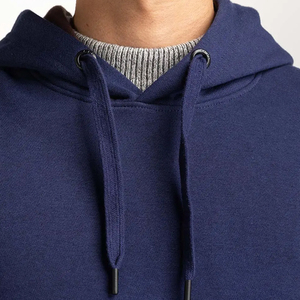 Sweat à capuche en molleton pour homme 100% coton lourd en gros avec logo personnalisé, teinture unie, col à capuche pour la saison hivernale - Product Image 3
