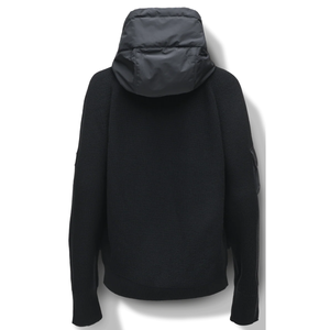 Sweat à capuche pour homme, fermeture éclair sur le devant, veste en tricot hybride, à capuche, manches longues, léger, athlétique, formel, hiver, uni, teinture unie, vêtements d'extérieur - Product Image 4