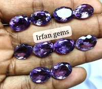 Prix d'usine en gros de haute qualité afrique du sud 100% améthyste naturelle à facettes coupe ovale pierre précieuse en vrac pour la fabrication de bijoux